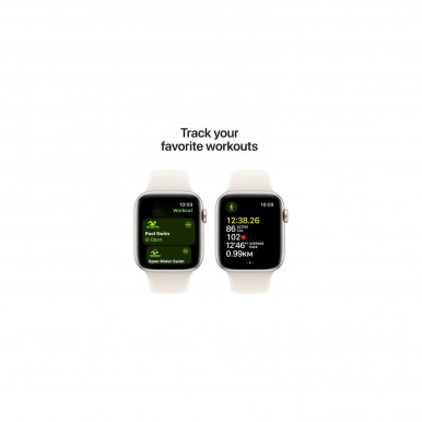 Смарт-годинник Apple Watch SE 2024 GPS 44mm Starlight Alum Starlight Sp/b - M/L (MXEV3QH/A)-12-зображення
