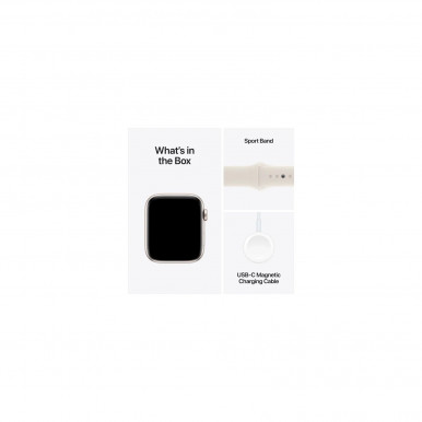 Смарт-годинник Apple Watch SE 2024 GPS 44mm Starlight Alum Starlight Sp/b - M/L (MXEV3QH/A)-13-зображення