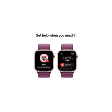 Смарт-годинник Apple Watch Series 10 GPS 42mm Rose Gold Alum Plum Sp/Loop (MWWK3QH/A)-14-зображення