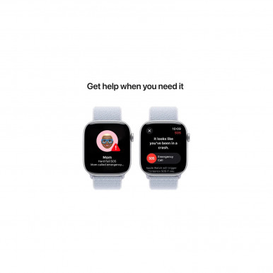 Смарт-годинник Apple Watch Series 10 GPS 46mm Silver Alum Blue Cloud Sp/Loop (MWWN3QH/A)-14-зображення