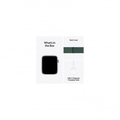 Смарт-годинник Apple Watch SE 2024 GPS 44mm Starlight Alum Lake Green Sp/Loop (MXEW3QH/A)-13-зображення