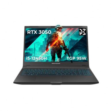 Ноутбук Dream Machines RG3050-15 15.6FHD IPS, Intel i5-12450H, 16GB, F1TB, NVD3050-4, DOS, черный-5-изображение