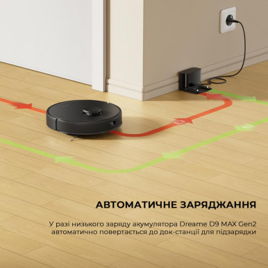 Робот-пылесос D9 MAX GEN2 BLACK RLD34GA-BL DREAME-22-изображение