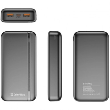 УМБ ColorWay 20000mAh 22.5W Black (CW-PB200LPB4BK-PD)-19-зображення