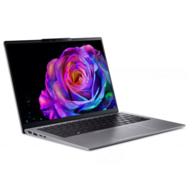 Ноутбук Acer Swift Go 14 SFG14-64 14" WUXGA OLED, AMD R7-350, 32GB, F1TB, UMA, Win11, сріблястий-10-зображення