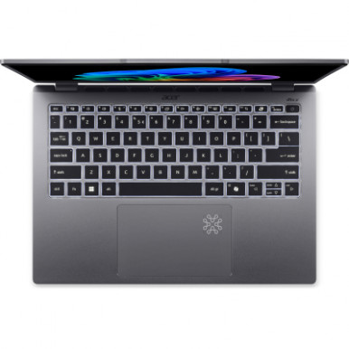 Ноутбук Acer Swift Go 14 SFG14-64 14" WUXGA OLED, AMD R7-350, 32GB, F1TB, UMA, Win11, сріблястий-12-зображення