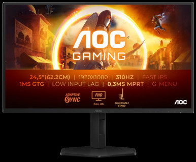 Монiтор 24.5" AOC 25G4SXU Black-14-зображення