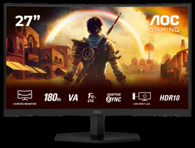 Монiтор 27" AOC C27G42E Black-10-зображення