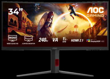 Монитор 34" AOC CU34G4Z Black-13-изображение