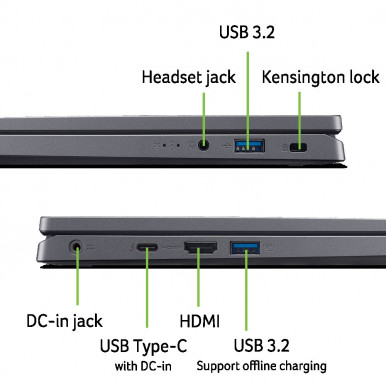 Ноутбук Acer Aspire 14 A14-51M-50AB (NX.KXHEU.002) Steel Gray-18-изображение