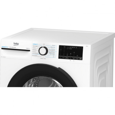 Стиральная машина Beko фронтальная, 10кг, 1400, A+++, 58см, дисплей, инвертор, пар, белый-13-изображение