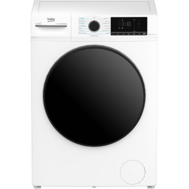 Стирально-сушильная машина Beko фронтальная, 7(5)кг, 1400, D, 52см, дисплей, инвертор, пар, белый-8-изображение