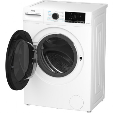 Стирально-сушильная машина Beko фронтальная, 7(5)кг, 1400, D, 52см, дисплей, инвертор, пар, белый-10-изображение