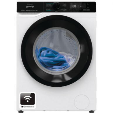Прально-сушильна машина Gorenje фронтальна, 8(5)кг, 1400, A+, 51см, дисплей, інвертор, Wi-Fi, білий-8-зображення