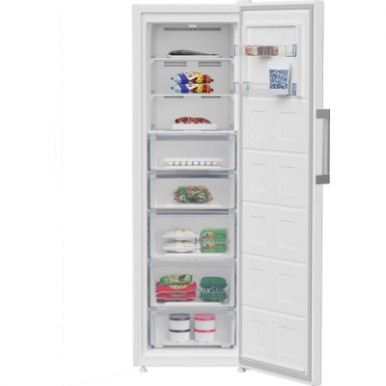 Морозильна камера Beko, 187x61x71, 286л, 1дв., A+, NF, білий-10-зображення