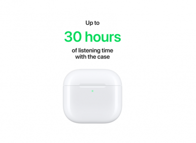 Навушники вкладиші бездротові TWS Apple AirPods 4 (MXP63ZE/A)-13-зображення