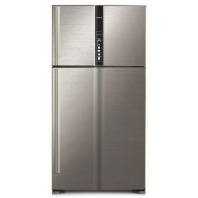 Холодильник с верхней мороз. HITACHI R-V720PUC1KBSL, 184х77х91см, 2 дв., Х- 444л, М- 156л, A++, NF, Инвертор, Нерж-3-изображение