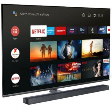 Телевізор 65" Mini LЕD 4K TCL 65X10 Smart, Android, Black-8-зображення