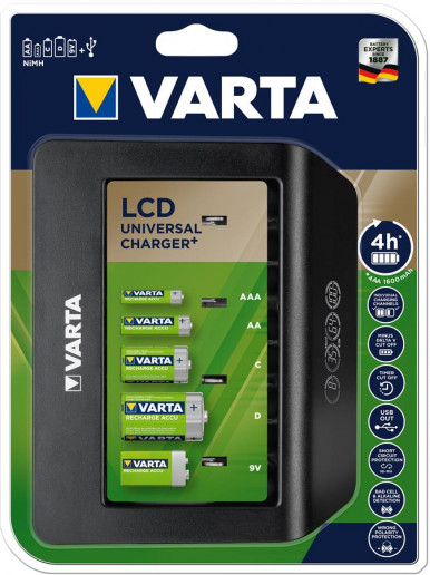 Зарядное устройство Varta LCD universal Charger Plus-1-изображение