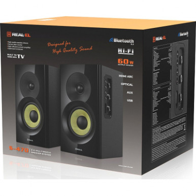 Акустична система REAL-EL S-470 Black (EL121200018)-20-зображення