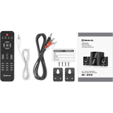 Акустична система REAL-EL M-355 Black (EL121300015)-20-зображення