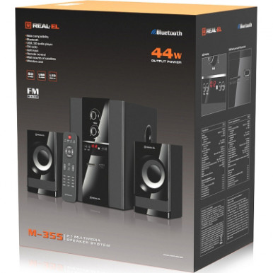 Акустична система REAL-EL M-355 Black (EL121300015)-19-зображення