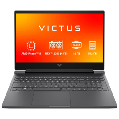 Ноутбук HP Victus 15-fb3014ua 15.6" FHD IPS AG, AMD R5-8645HS, 16GB, F512GB, NVD2050-4, DOS, серый-8-изображение