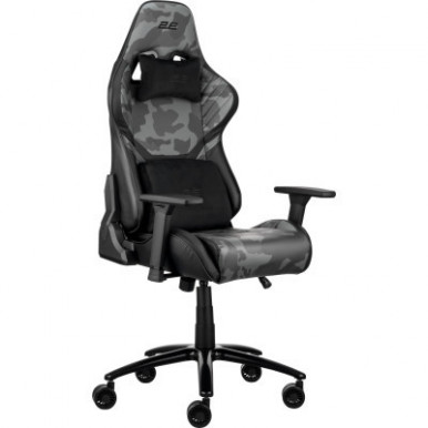 Крісло 2E GAMING HIBAGON II, ПУ шкіра, 3D-Armrests, чорно-зелений-12-зображення