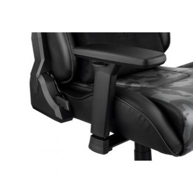 Крісло 2E GAMING HIBAGON II, ПУ шкіра, 3D-Armrests, чорно-зелений-14-зображення
