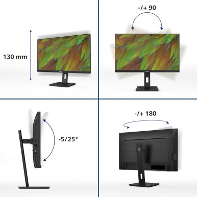 Монiтор 27" Philips 27B1U3900/00 Black-15-зображення