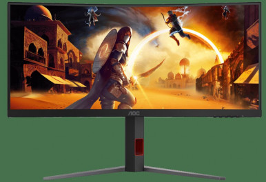 Монiтор 21.5" AOC CU34G4 Black/Red-24-зображення