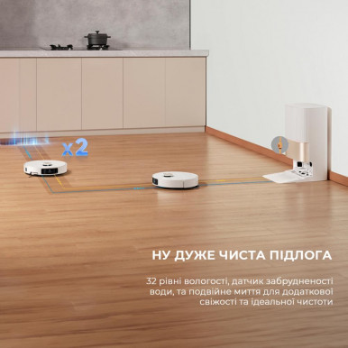 Робот-пылесос моющий Dreame Bot X40 Ultra Complete White (RLX63CE-2-Wh)-25-изображение