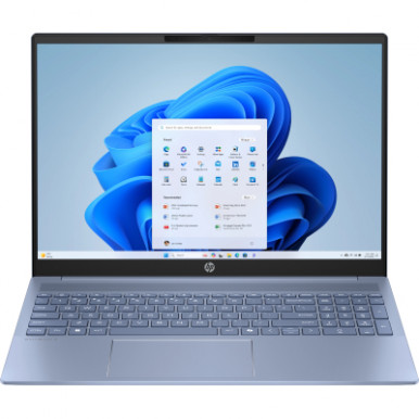 Ноутбук HP OmniBook 5 16-af1016ua 16" 2K IPS AG, Intel U7-255U, 16GB, F1024GB, UMA, DOS, блакитний-5-зображення