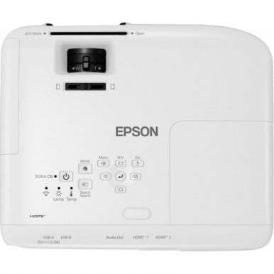 Проєктор домашнього кінотеатру Epson EH-TW850 FHD, 3400 lm, 1.0-1.21, Miracast, Apple AirPlay 2-8-зображення