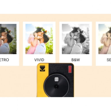 Цифровой фотоаппарат Kodak Mini Shot 3 Retro Yellow (C300R)-11-изображение