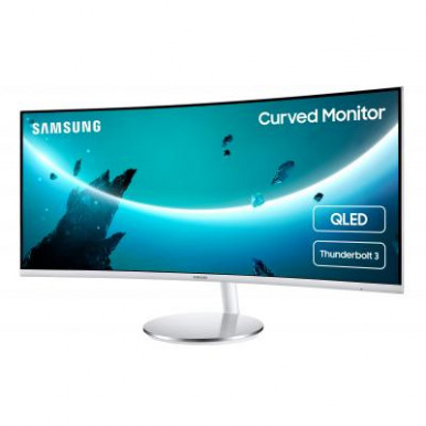 Монитор CURVED QLED LCD Samsung 34" C34J791 UWQHD 4ms, DP, HDMI, VA, HP, MM, 2xThunderbolt 3, 21:9-19-изображение