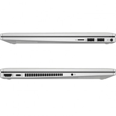 Ноутбук HP Pavilion x360 14-ek2007ua 14" FHD IPS Touch, Intel 3-100U, 8GB, F512GB, UMA, DOS, сріблястий-11-зображення