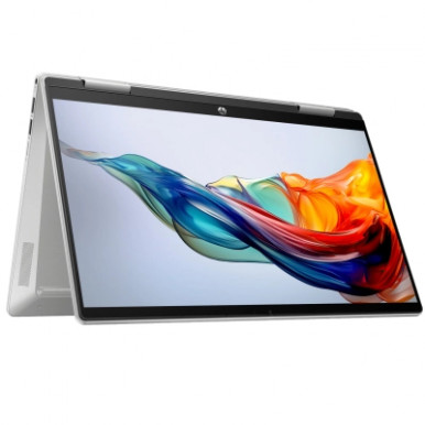 Ноутбук HP Pavilion x360 14-ek2007ua 14" FHD IPS Touch, Intel 3-100U, 8GB, F512GB, UMA, DOS, сріблястий-13-зображення
