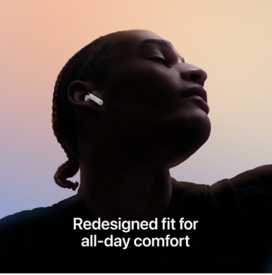 Навушники вкладиші бездротові TWS Apple AirPods 4 (MXP63ZE/A)-10-зображення