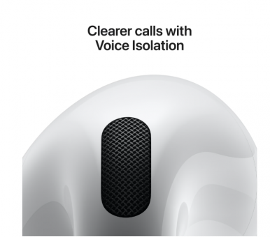 Навушники вкладиші бездротові TWS Apple AirPods 4 (MXP63ZE/A)-12-зображення