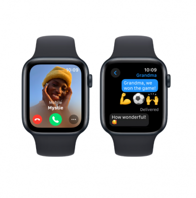 Смарт-годинник Apple Watch SE GPS 44mm Midnight Aluminium Case with Midnight Sport Band - M/L-9-зображення