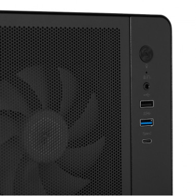 Корпус 2E GAMING Credo Plus V510B без БП, 1xUSB3.0, 1х USB 2.0, 1xUSB Type-C, RGB Rainbow, VGA 310мм, TG Side Panel, ATX, чёрный-13-изображение