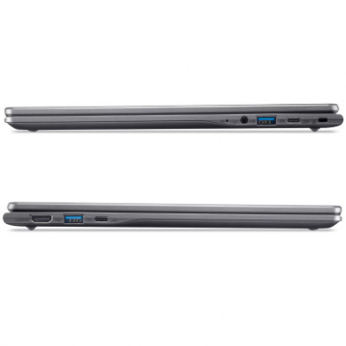 Ноутбук Acer Chromebook Plus CB514-6H 14" WUXGA IPS, Intel 3-N355, 8GB, F256GB, UMA, ChromeOS, сірий-11-зображення