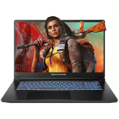 Ноутбук Dream Machines RT5060-17 17.3FHD IPS, AMD R7-260, 32GB, F1TB, NVD5060-8, DOS, чорний-5-зображення