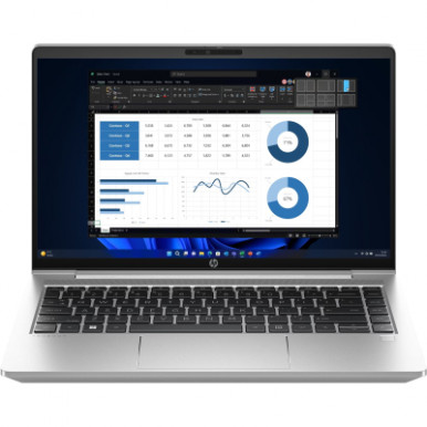 Ноутбук HP Probook 440-G10 14" FHD IPS AG, Intel i3-1315U, 16GB, F512GB, UMA, DOS, сріблястий-6-зображення