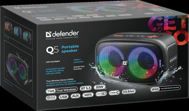 Портативна акустика Defender Q5 20 W Black (65305)-23-зображення