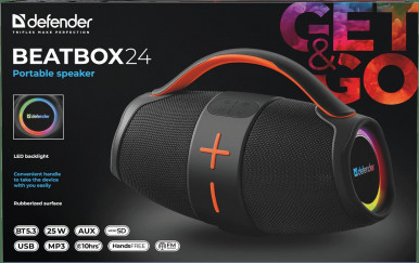 Портативна акустика Defender Beatbox 24 25Вт Black (65324)-16-зображення
