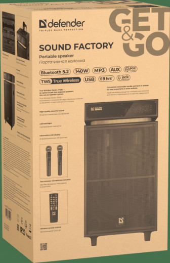 Портативна акустика Defender Sound Factory 140Вт Black (65093)-19-зображення