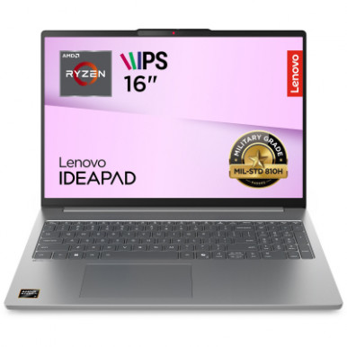 Ноутбук Lenovo IdeaPad Slim 5-16ARP10 16" WUXGA  AG, AMD R7-7735HS, 16GB,F512GB, UMA, DOS, сірий-11-зображення