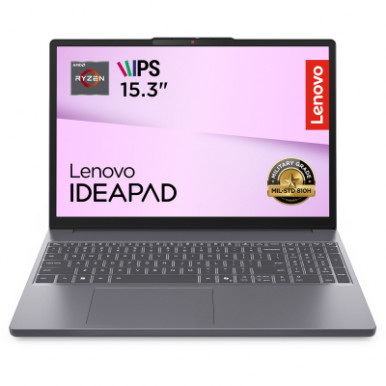 Ноутбук Lenovo IdeaPad Slim 3-15ARP10 15.3" WUXGA AG, AMD R5-7535HS, 24GB, F512GB, UMA, DOS, сірий-11-зображення